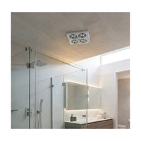 Close-up detail of the Eurolux white extractor fan