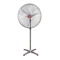 Eurolux silver grey fan, front view