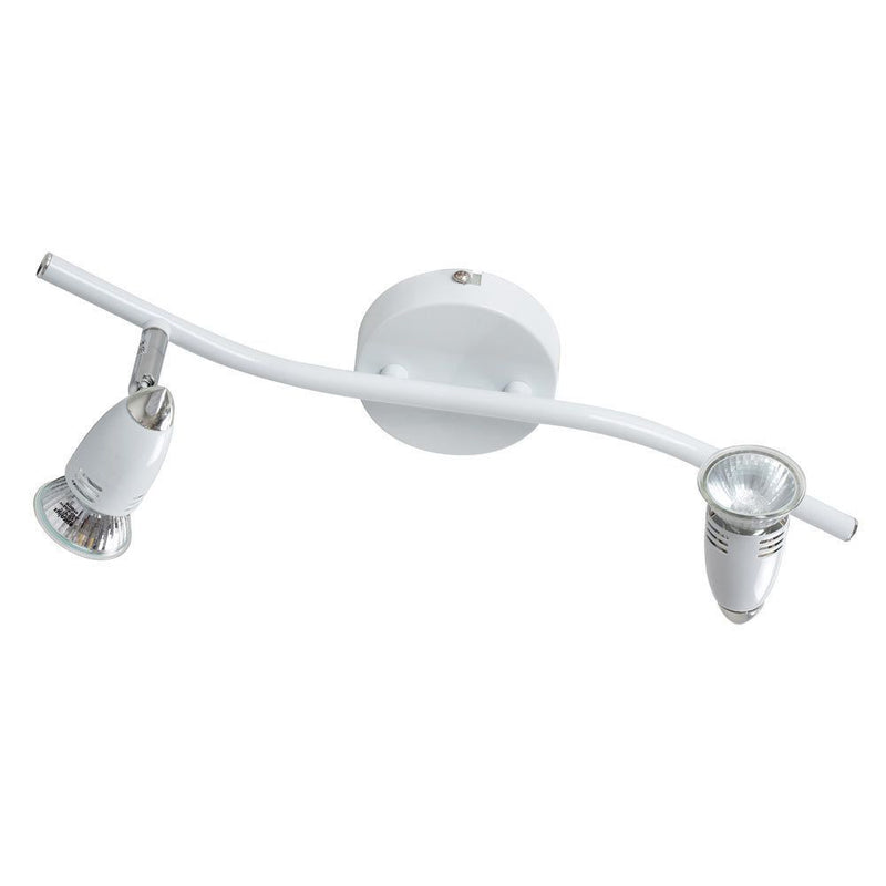 Eurolux white spotlight, front view