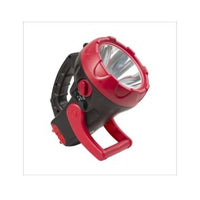 Close-up detail of the Eurolux black/red torch