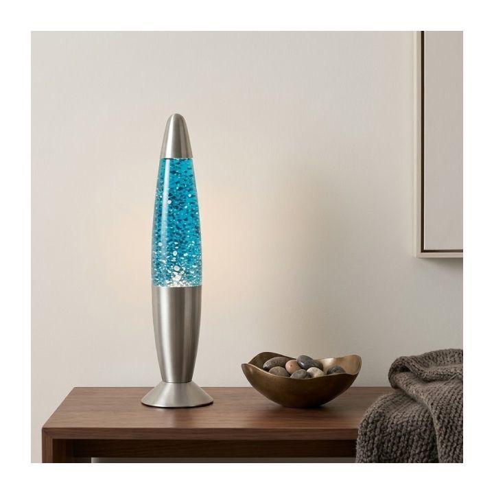Close-up detail of the Eurolux clear/silver night light
