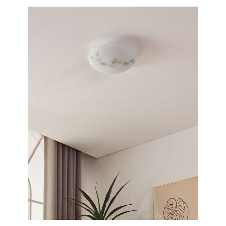 Eurolux ceiling light installed and lit