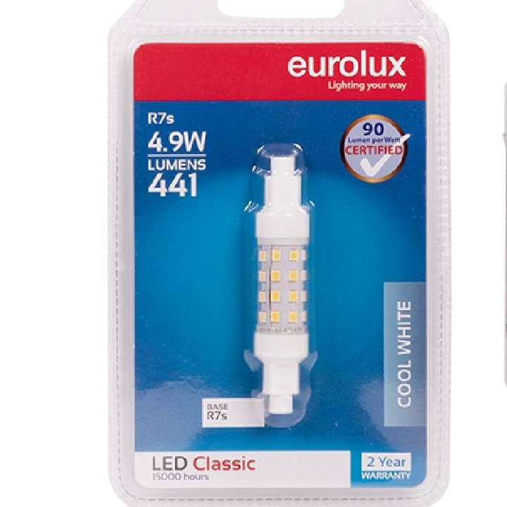 Eurolux LED globe shown in its packaging