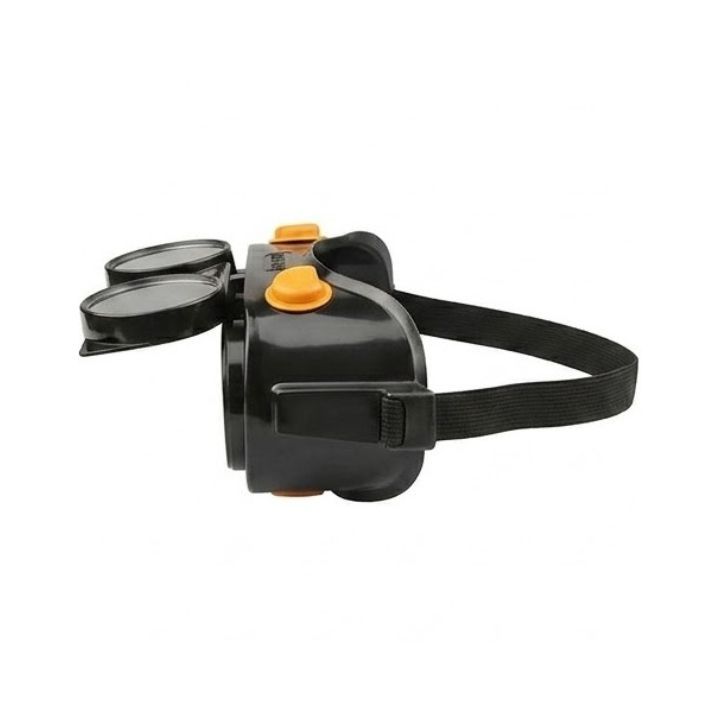 Close-up detail of the Tolsen safety glasses