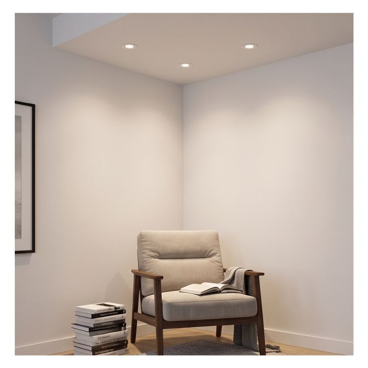 Eurolux white downlight shown in its packaging