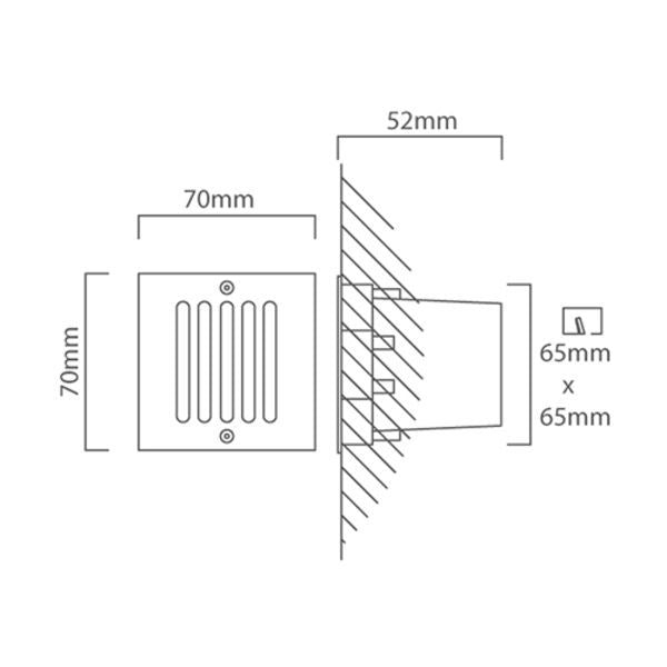 Eurolux satin chrome ground light shown in its packaging