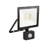 Eurolux black floodlight, front view